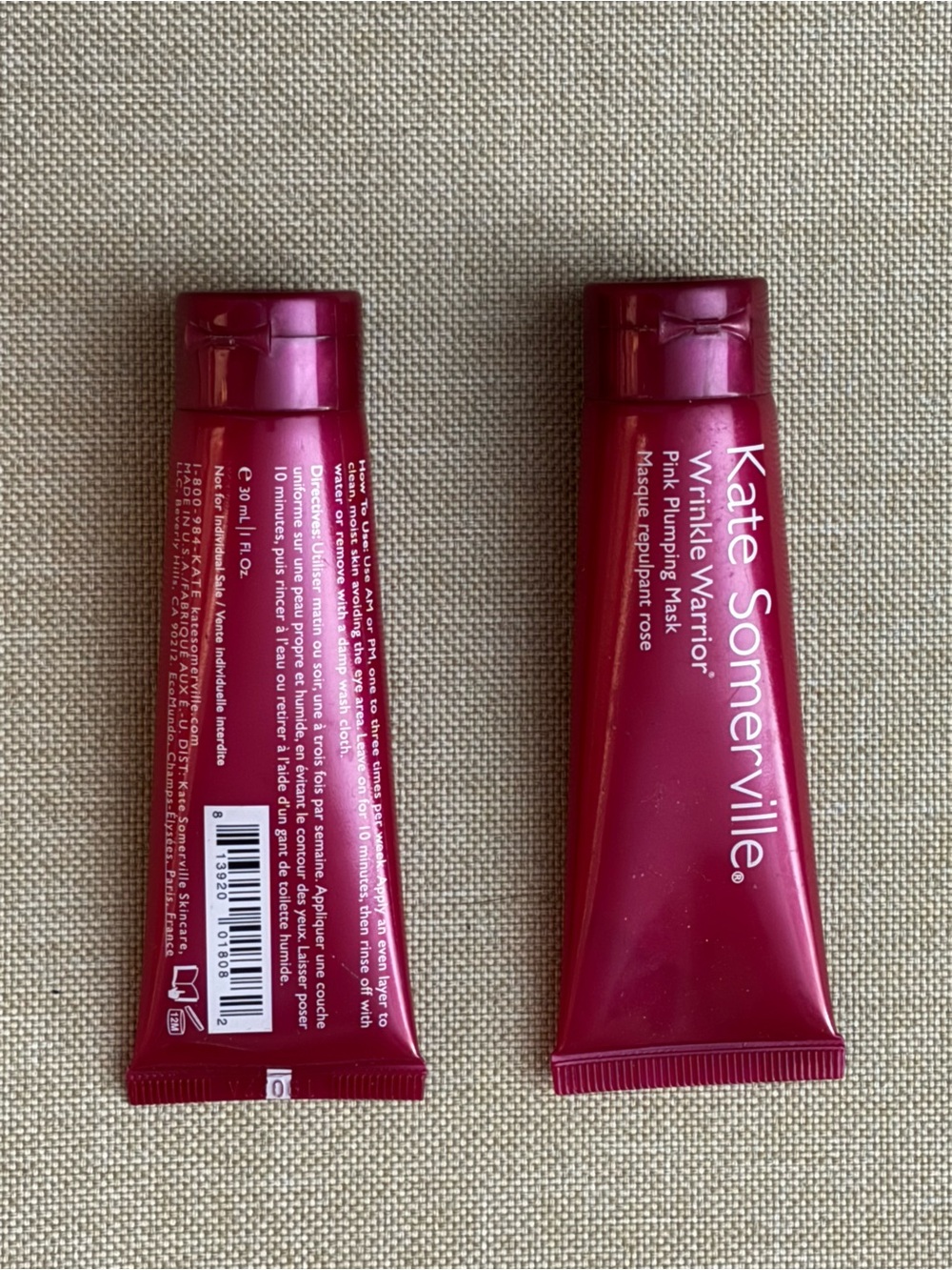 Kate Somerville Deep Pink Wrinkle Warrior Primer Tubes